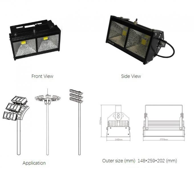 لامپ‌های LED 60 واتی یکپارچه LED برای فضای باز، چراغ‌های تجاری تجاری دارای رتبه IP65 1