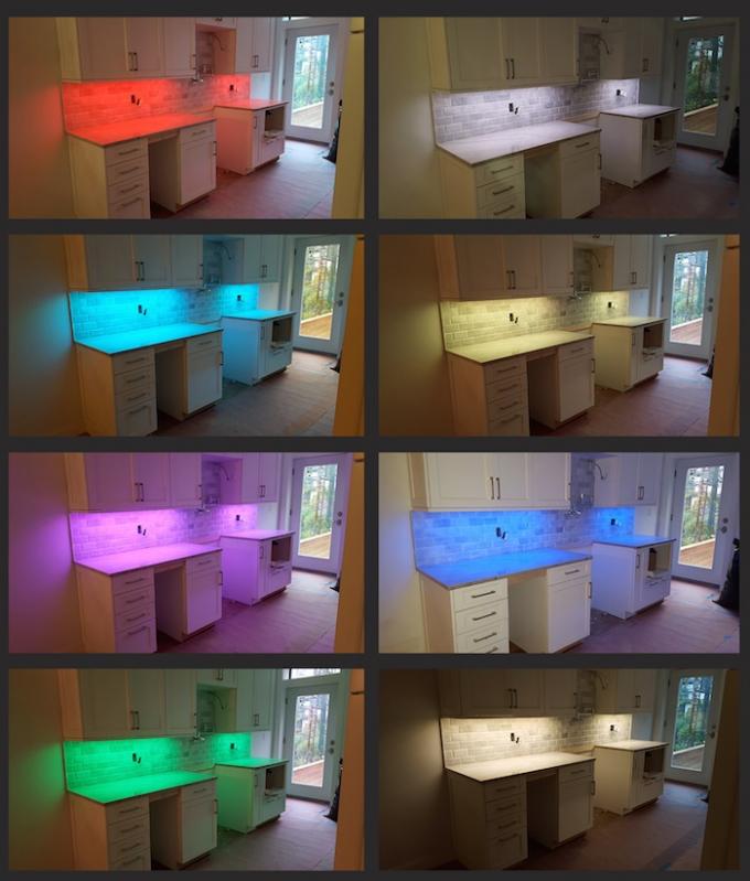 چراغ‌های نواری LED انعطاف‌پذیر RGB 3 در 1 تمام رنگی 5050 با CE / UL / ETL / SAA / TUV 2