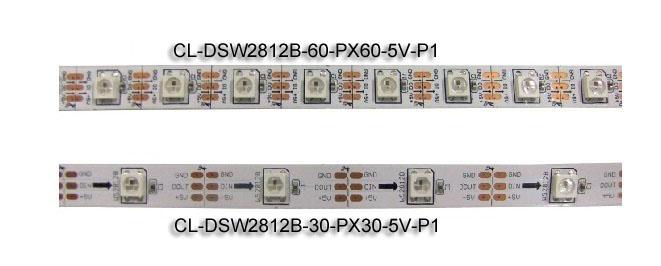 چراغ های نواری LED دیجیتال 5VDC WS2812B آدرس پذیر 30 پیکسل / M و 30 LED / M 1