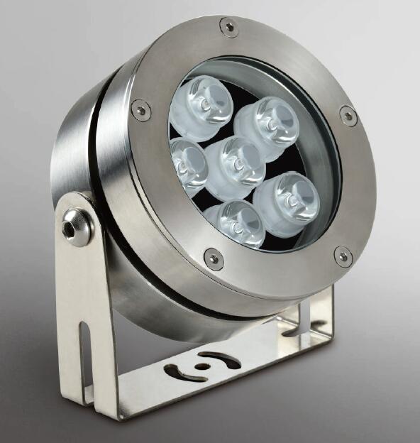 تراشه 24VDC 6*2W SUS 316L زیر آب Spotlight LED تراشه با قدرت بالا و طول عمر کاری طولانی 0