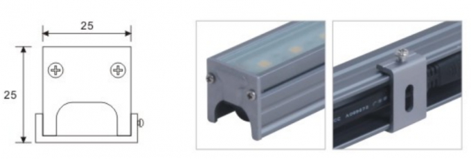dimension and different view for LED Linear lights