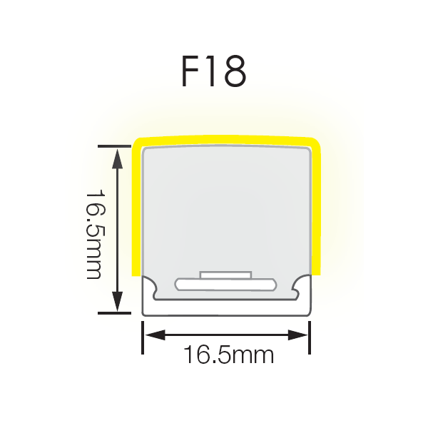 IP68 Neon Pixel LED Strip 3-Side Emitting Luminous surface 