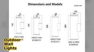 20 وات ال ای دی دیوار روشنایی در فضای باز را پایین می آورد